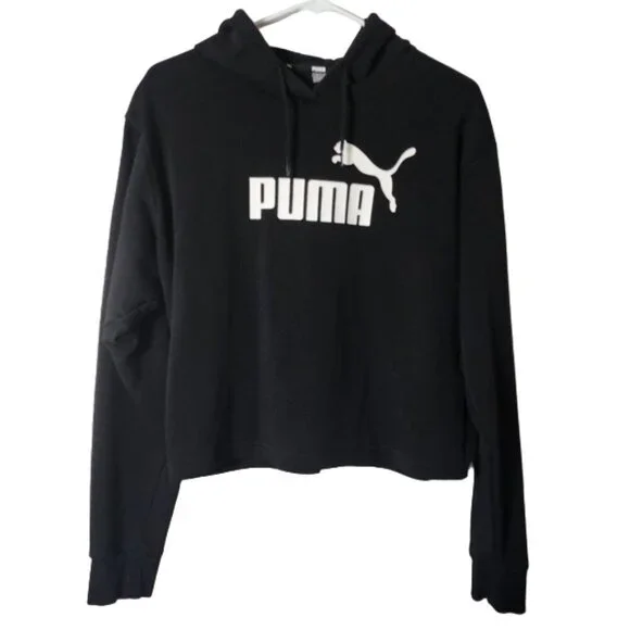 Puma Black Hoodie Jacket - Picture 1 of 8